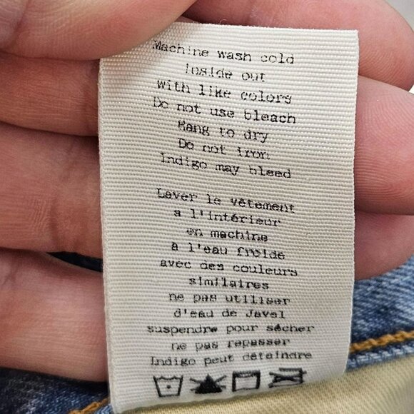 Rag & Bone Boyfriend Jeans In Potassium Wash Women's 25 Mid Rise Relaxed Fit - Picture 7 of 12